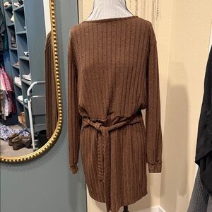 Fraiche by J dark brown sweater dress XL